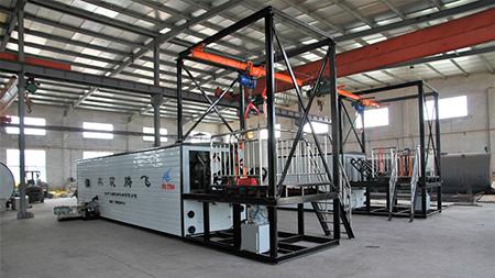 ماكينة تسخين برميل البيتومين، تسخين بالزيت الحراري