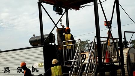 ماكينة تسخين برميل البيتومين، تسخين بالزيت الحراري