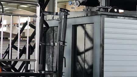 ماكينة تسخين برميل البيتومين، تسخين بالزيت الحراري