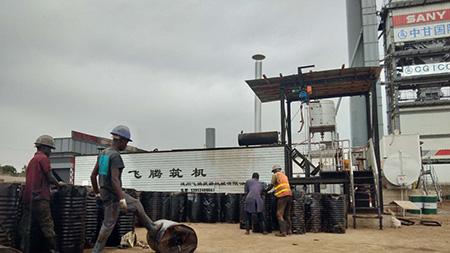 ماكينة تسخين برميل البيتومين، تسخين بالديزل