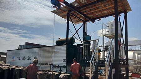 ماكينة تسخين برميل البيتومين، تسخين بالديزل